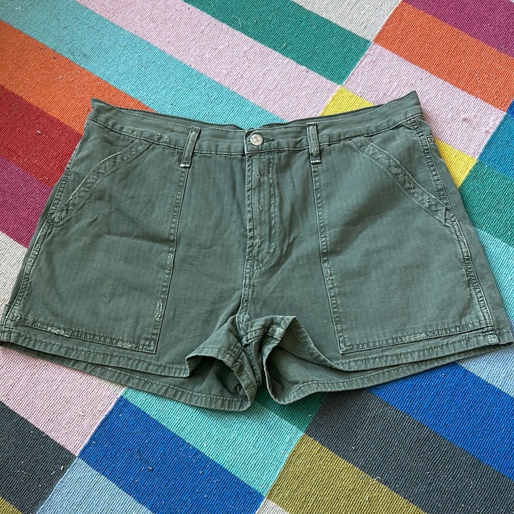 Zara TRF high rise cargo shorts never worn